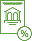 house deed with interest rate symbol